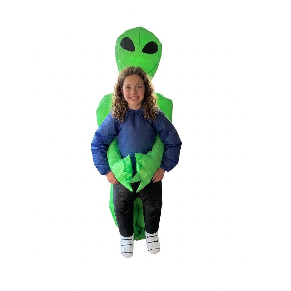 Morph Costumes Alien Pick Me Up Inflatable Adult OneSize Green Excellent LightUp